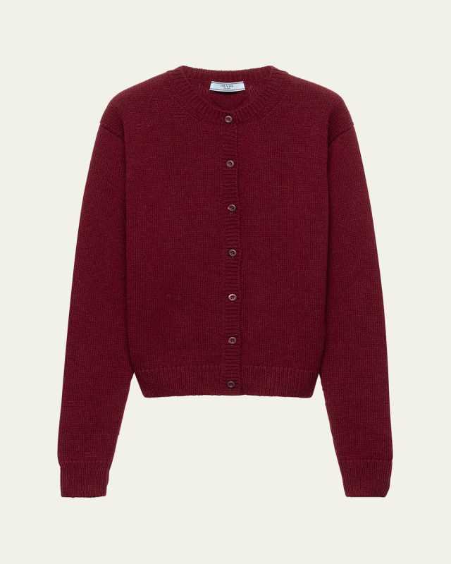 Cashmere Crewneck Cardigan